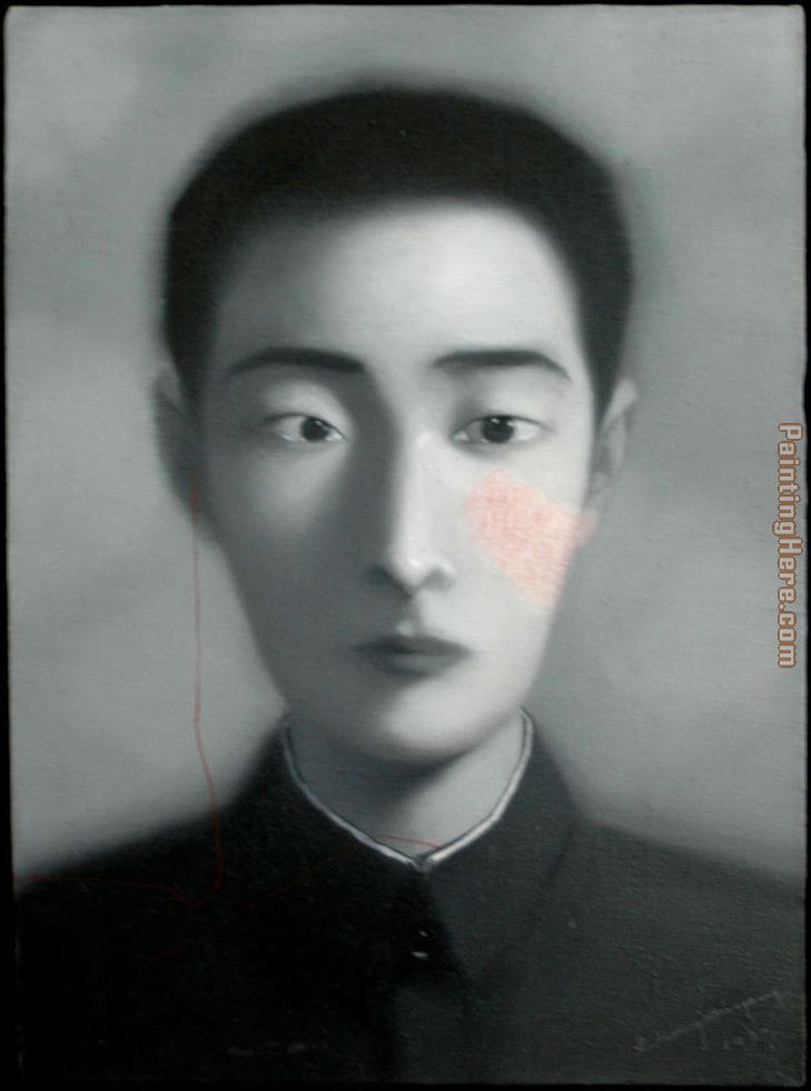 bloodline 5 1997 painting - Zhang Xiaogang bloodline 5 1997 art painting